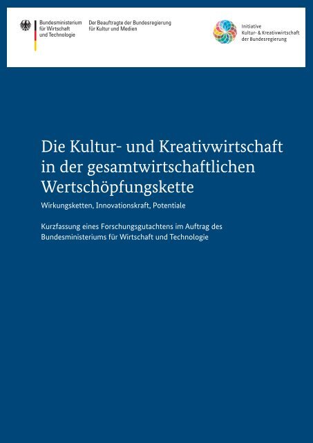 Die Kultur- und Kreativwirtschaft in der gesamtwirtschaftlichen ...