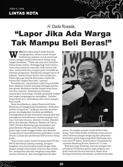 Swara Bina Kota - Edisi 05/2008 - Pemerintah Kota Bandung