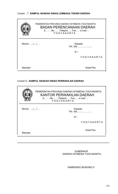 1 bentuk, jenis dan kewenangan penandatanganan ... - dppka diy