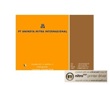 Company Profile PT AMI - 2009 - dppka diy