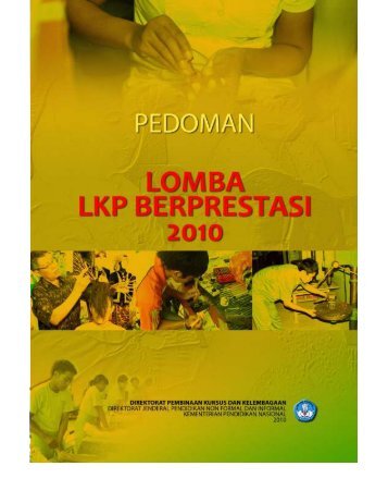 Pedoman Lomba Lembaga Kursus dan Pelatihan 2010 | i