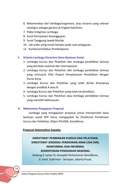 Petunjuk Teknis Penyelenggaraan Program & Dana Bantuan Sosial ...