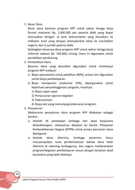 Petunjuk Teknis Penyelenggaraan Program & Dana Bantuan Sosial ...