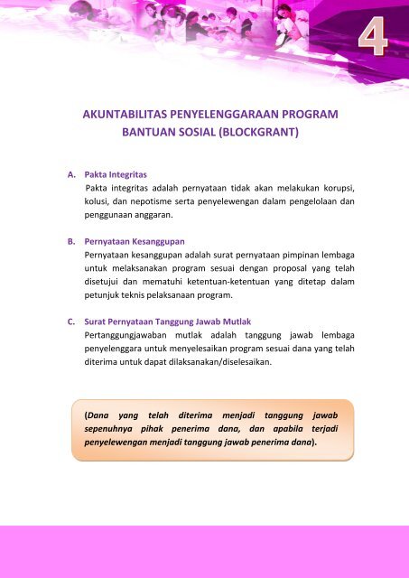 Petunjuk Teknis Penyelenggaraan Program & Dana Bantuan Sosial ...