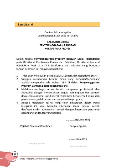 Petunjuk Teknis Penyelenggaraan Program & Dana Bantuan Sosial ...