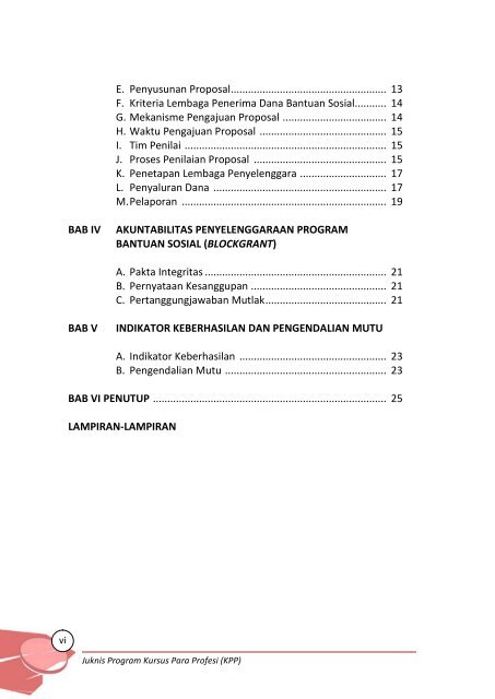 Petunjuk Teknis Penyelenggaraan Program & Dana Bantuan Sosial ...