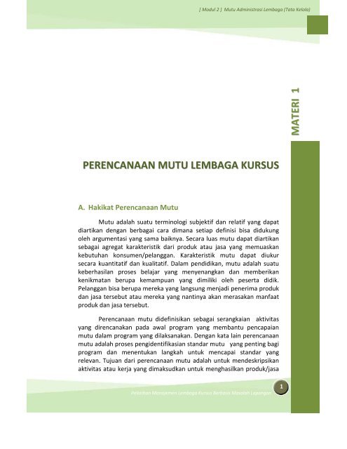 Modul 2 Diklat Manajemen Kursus