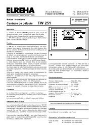 Centrale de défauts TW 251 - Elreha