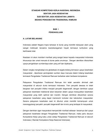 1 standar kompetensi kerja nasional indonesia sektor jasa