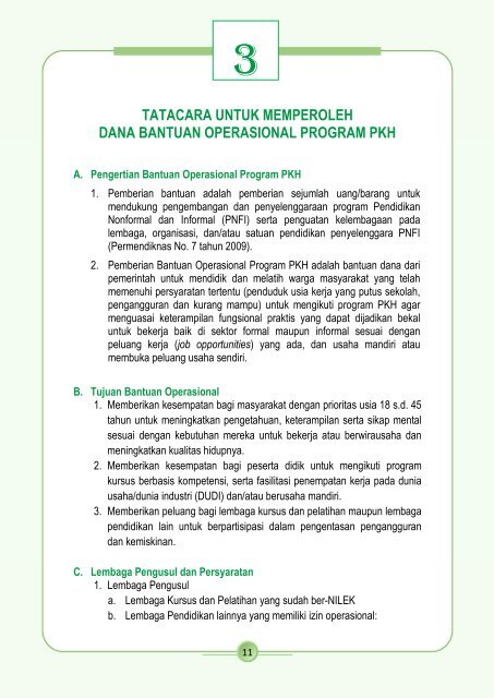 Petunjuk Teknis Pendidikan Kecakapan Hidup Tahun 2012