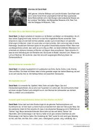 Interviews - Museum Biedermann