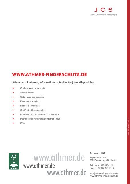 ATHMER FINGERSCHUTZ®