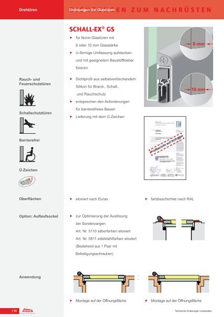 Dichtungen zum Nachrüsten | Stand 11/2012 - Athmer