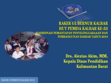 KONDISI PENDIDIKAN DI KALBAR - E-doc