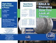 Sight Glass Brochures - Gala Industries