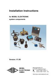 Installation Instructions - Mobil Elektronik GmbH