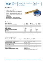 Safety Angle Transducer Type Series Contactless 533 400