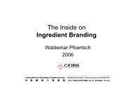 The Inside on Ingredient Branding - Waldemar Pfoertsch