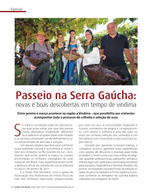 Revista Leitura de Bordo - Novembro/Dezembro 2014