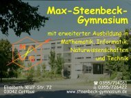 PrÃ¤sentation - Max Steenbeck Gymnasium