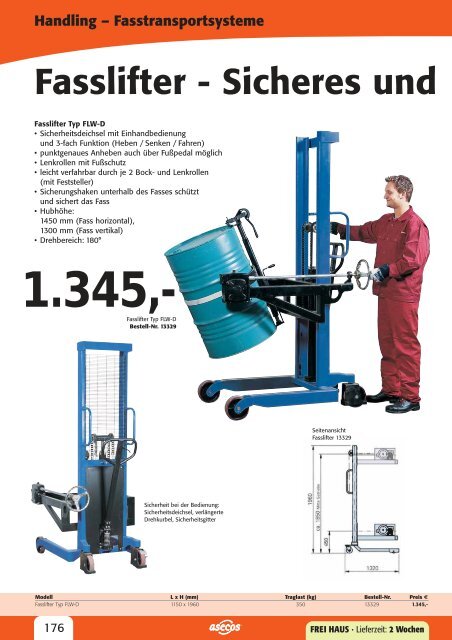 Handling – Fasstransportsysteme