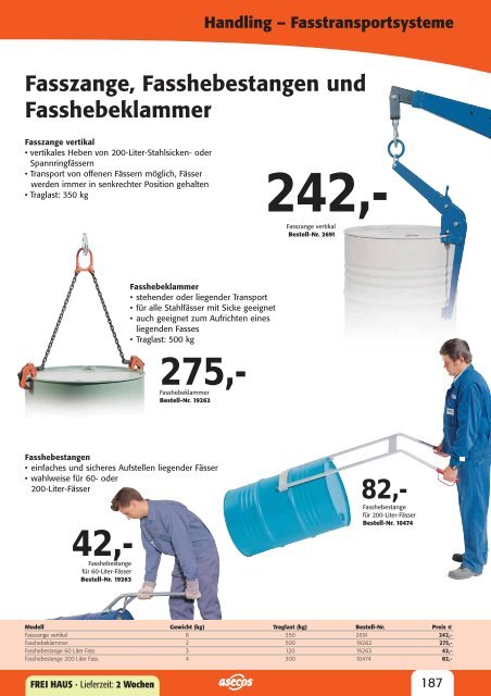 Handling – Fasstransportsysteme