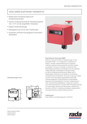 RADA 32RMX ELEKTRONIK THERMOSTAT - rada-nl.com