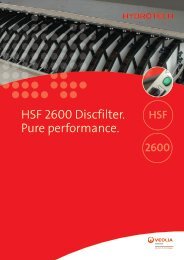 HSF 2600 Discfilter. Pure performance. - Hydrotech Veolia Water ...