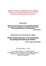 Schach an der Grundschule Trier-Olewig - Schulschachstiftung