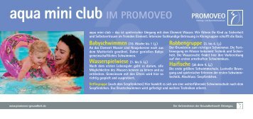 aqua mini club IM PROMOVEO - Simssee Klinik Bad Endorf