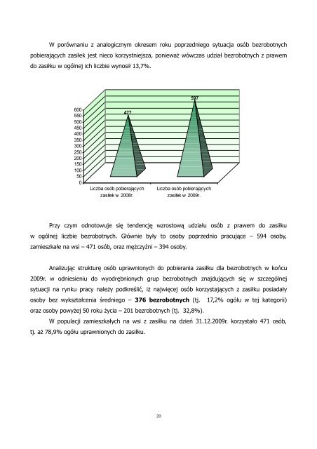 Informacja o sytuacji na rynku pracy za 2009 r. - Brzesko, UrzÄd ...