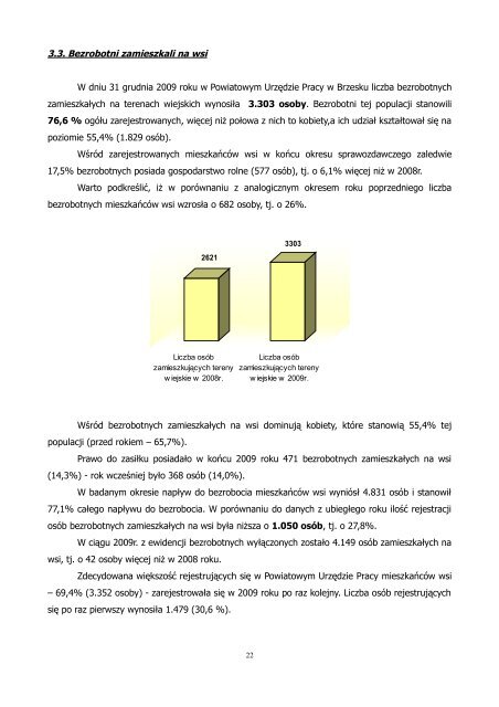 Informacja o sytuacji na rynku pracy za 2009 r. - Brzesko, UrzÄd ...