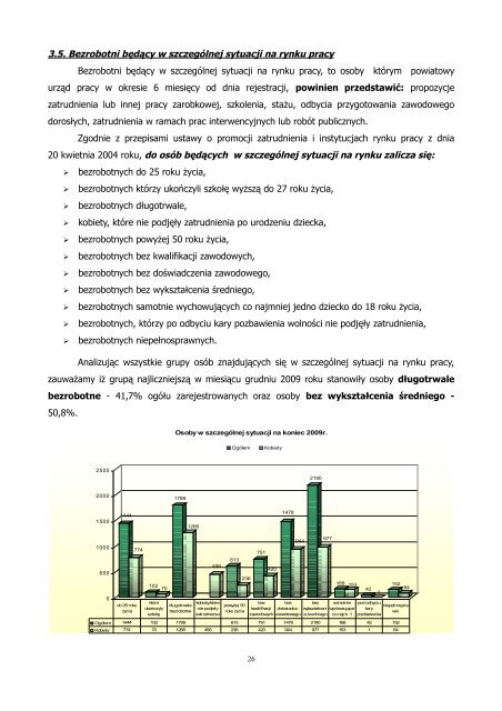 Informacja o sytuacji na rynku pracy za 2009 r. - Brzesko, UrzÄd ...