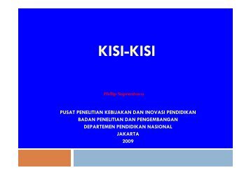 Kisi-Kisi Studi Eksplorasi Research and Development (Kegiatan ...