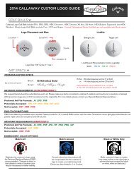 2014 CALLAWAY CUSTOM LOGO GUIDE