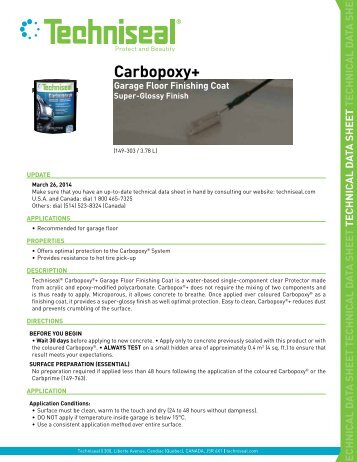 Carbopoxy+ - Techniseal