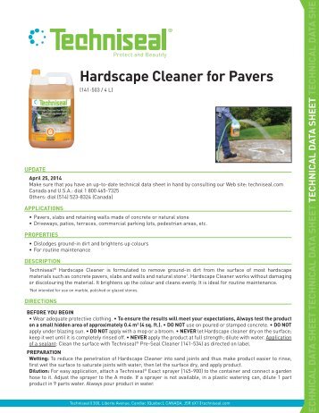 Hardscape Cleaner - Techniseal