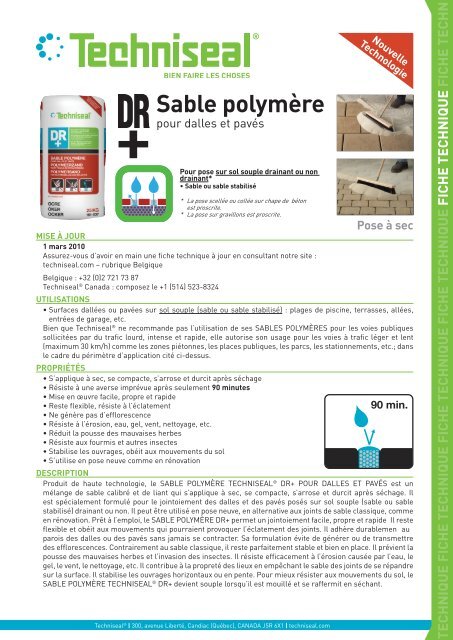 Sable polymère - Techniseal
