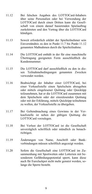 1 Teilnahmebedingungen - Lotto Sachsen-Anhalt