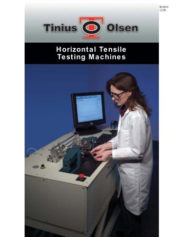 Horizontal Tensile Tester - Tinius Olsen