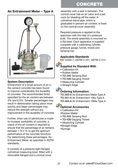 Bulletin 190 Civil Engineering Testing Equipment - Tinius Olsen