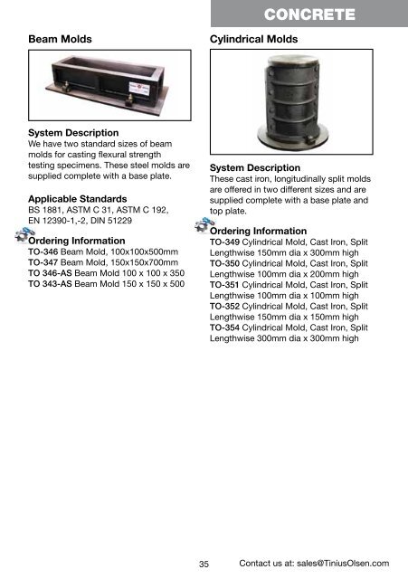 Bulletin 190 Civil Engineering Testing Equipment - Tinius Olsen