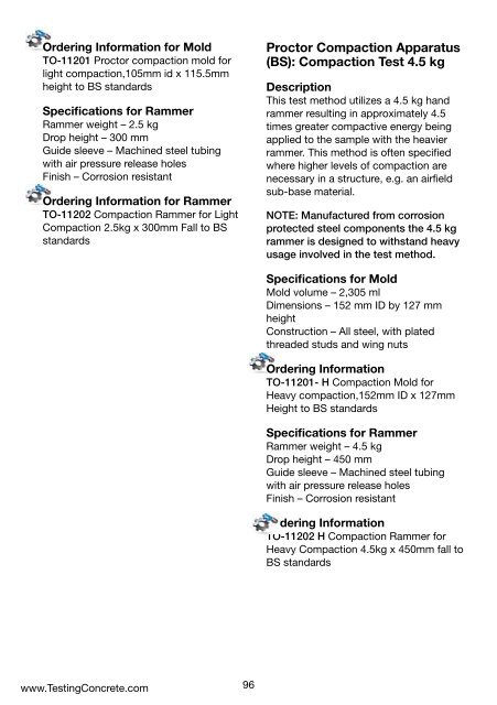 Bulletin 190 Civil Engineering Testing Equipment - Tinius Olsen