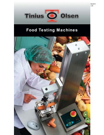 Food Testing Machines - Tinius Olsen