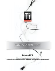 Tilite parts price list - abletrader.com