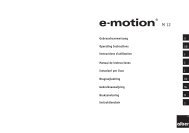 e-motion M12 Users Manual - Frank Mobility Systems
