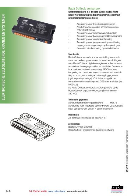 ElEkTronisch E zElfsluiTEnd E kran En En sysTEm En - rada-nl.com