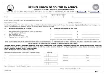 1. Advanced Registration Certificate - Kusa