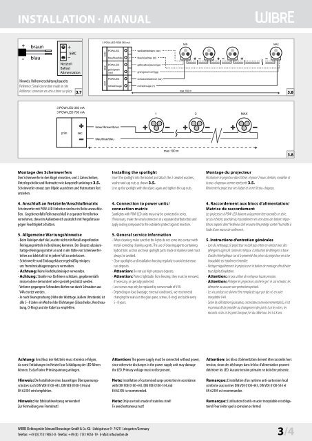 InstallatIon Â· Manual 4.0072 1/4 - Wibre