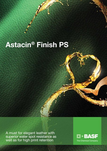 Astacin® Finish PS - Performance Chemicals - BASF.com